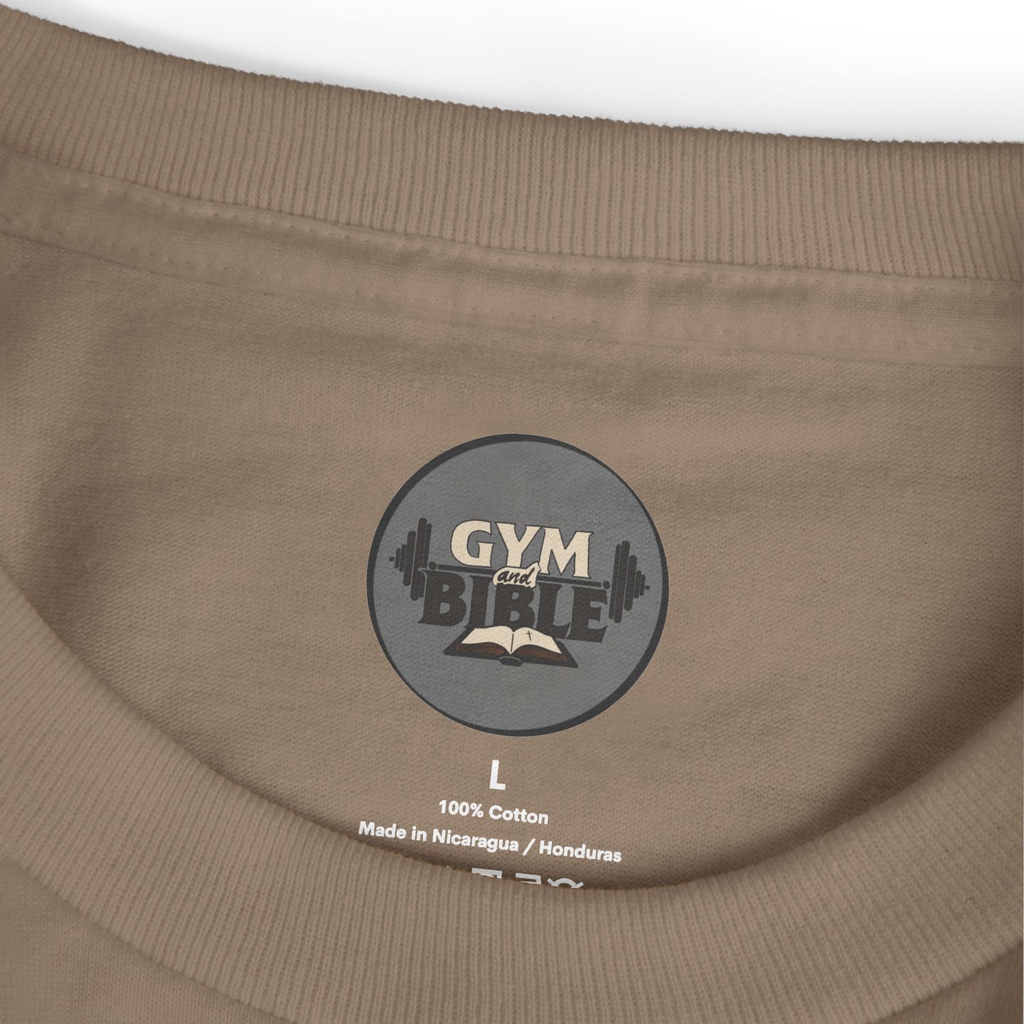 Faded HeavyWeight Cotton Tee — Jesus the OG Deadlifter (Version2)