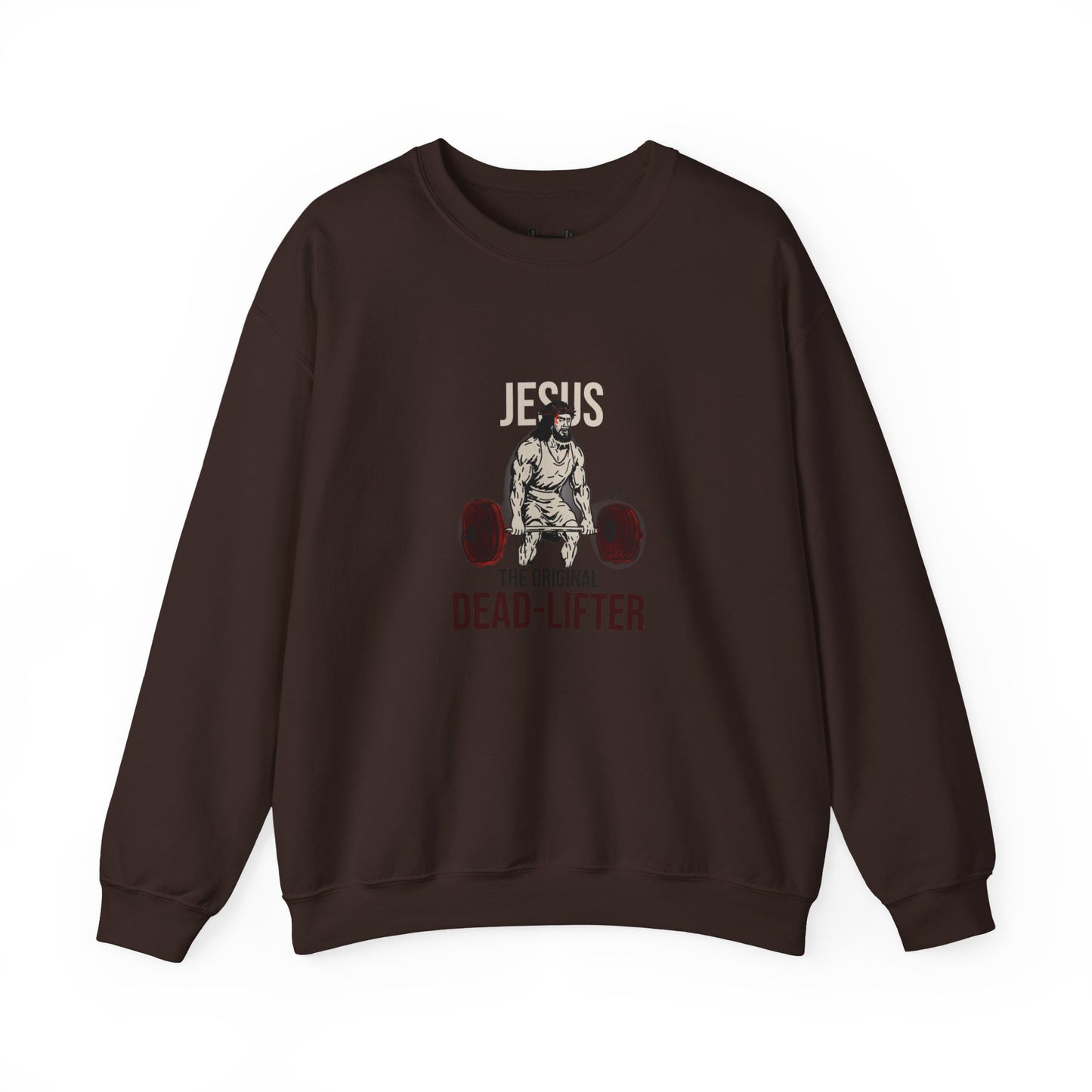Unisex Heavy-blend Crewneck Sweatshirt | Jesus the Original Deadlifted