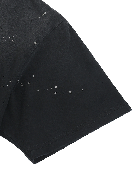 IMAGO DEI | hand-frayed paint splatter Tee