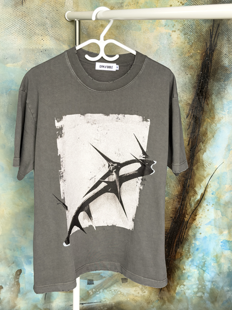 GB006 - CROWN OF THORNS | vintage washed frayed Tee