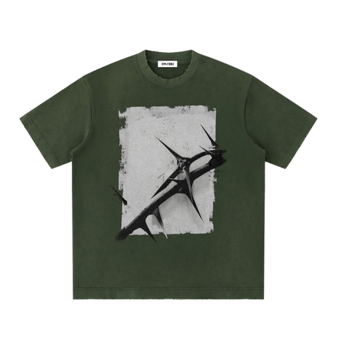 GB006 - CROWN OF THORNS | vintage washed frayed Tee