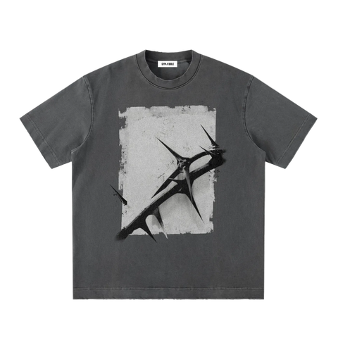 GB006 - CROWN OF THORNS | vintage washed frayed Tee