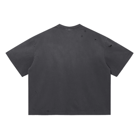 GB008 - FIGHT THE GOOD FIGHT | vintage washed distressed boxy Tee